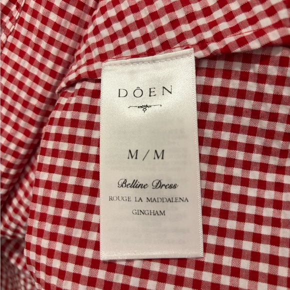 Doen Belline Dress in Rouge La Maddalena Gingham - Picture 6 of 7